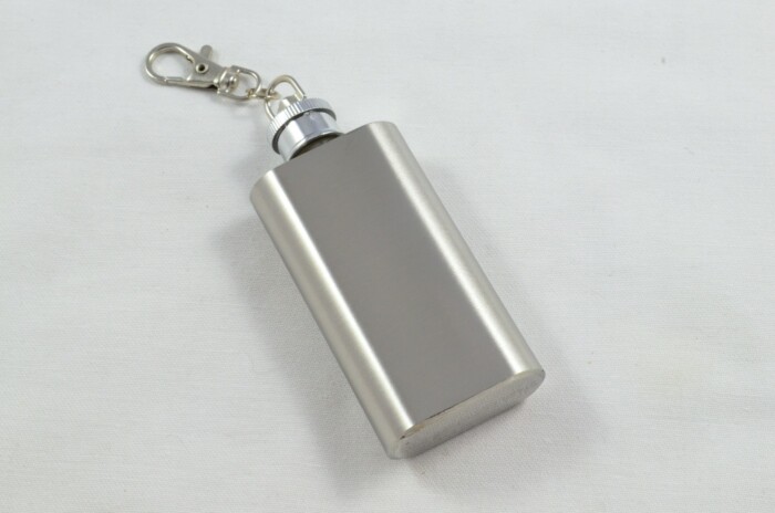 Handmade Stainless Steel Hip Flask 2 oz With Funnel - Image 2