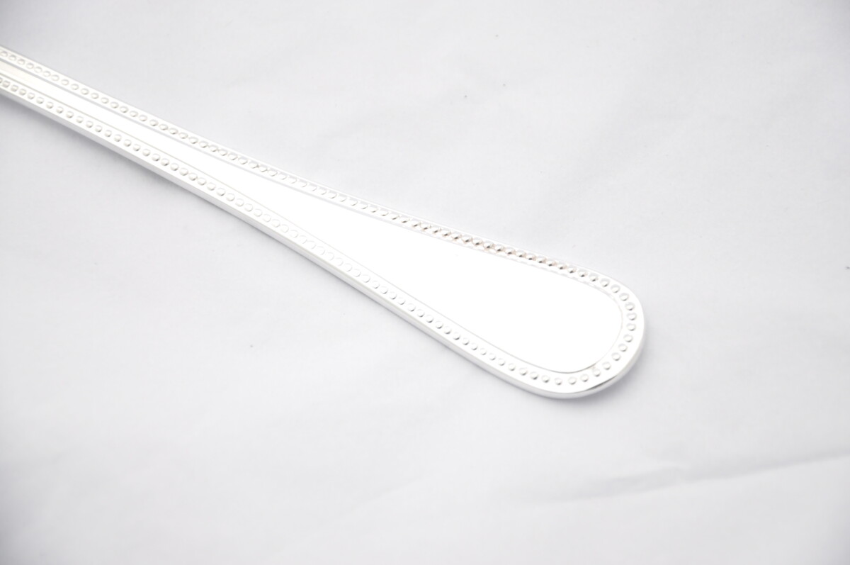 Silver Plated Bead Salad Servers Gift Boxed - Image 2