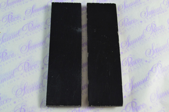 Pair of Yellow & Black Laminated Wood Knife Scales Knife Making Parts Wood Blanks - Image 2