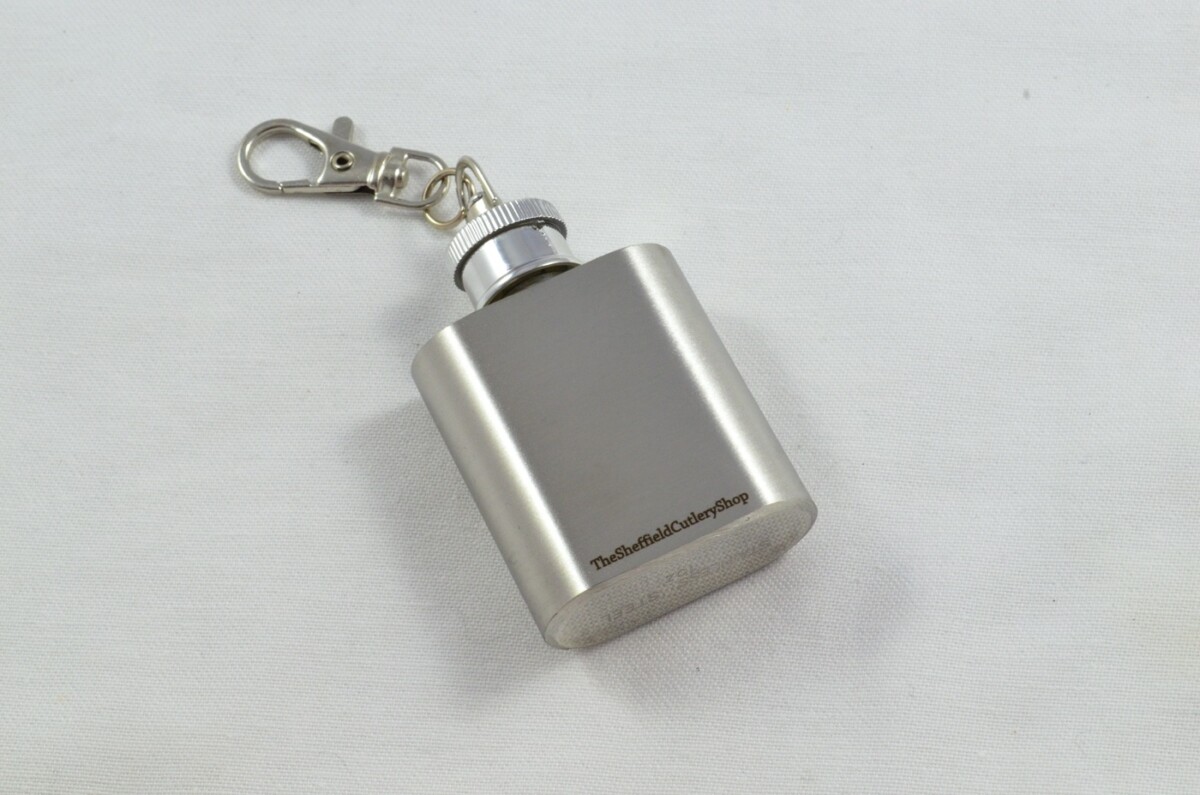 Handmade Stainless Steel Small Hip Flask 1 oz With Funnel - Image 4