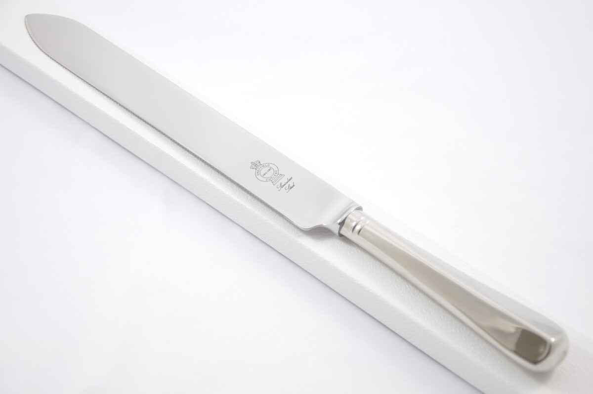 Rattail Pattern Stainless Steel Wedding Cake Knife Gift Boxed