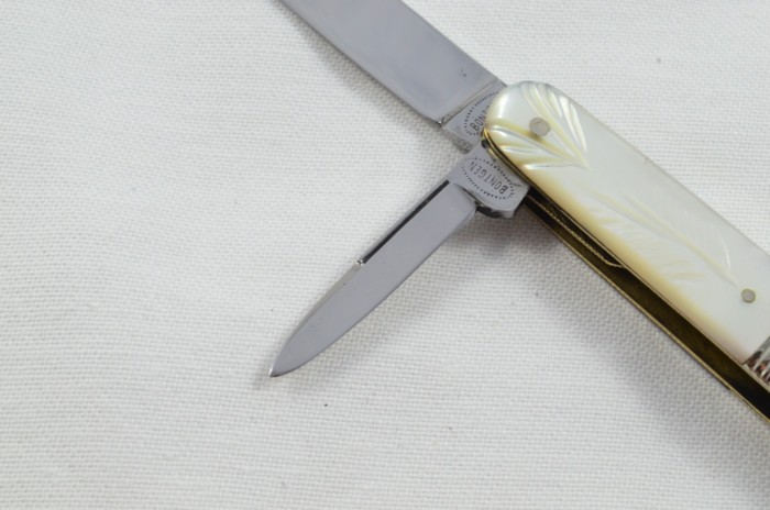 Antique 4 Piece Hand Restored Mother Of Pearl Pen/Pocket Knife c1900 - Solingen - Bontgen & Sabin - Image 5