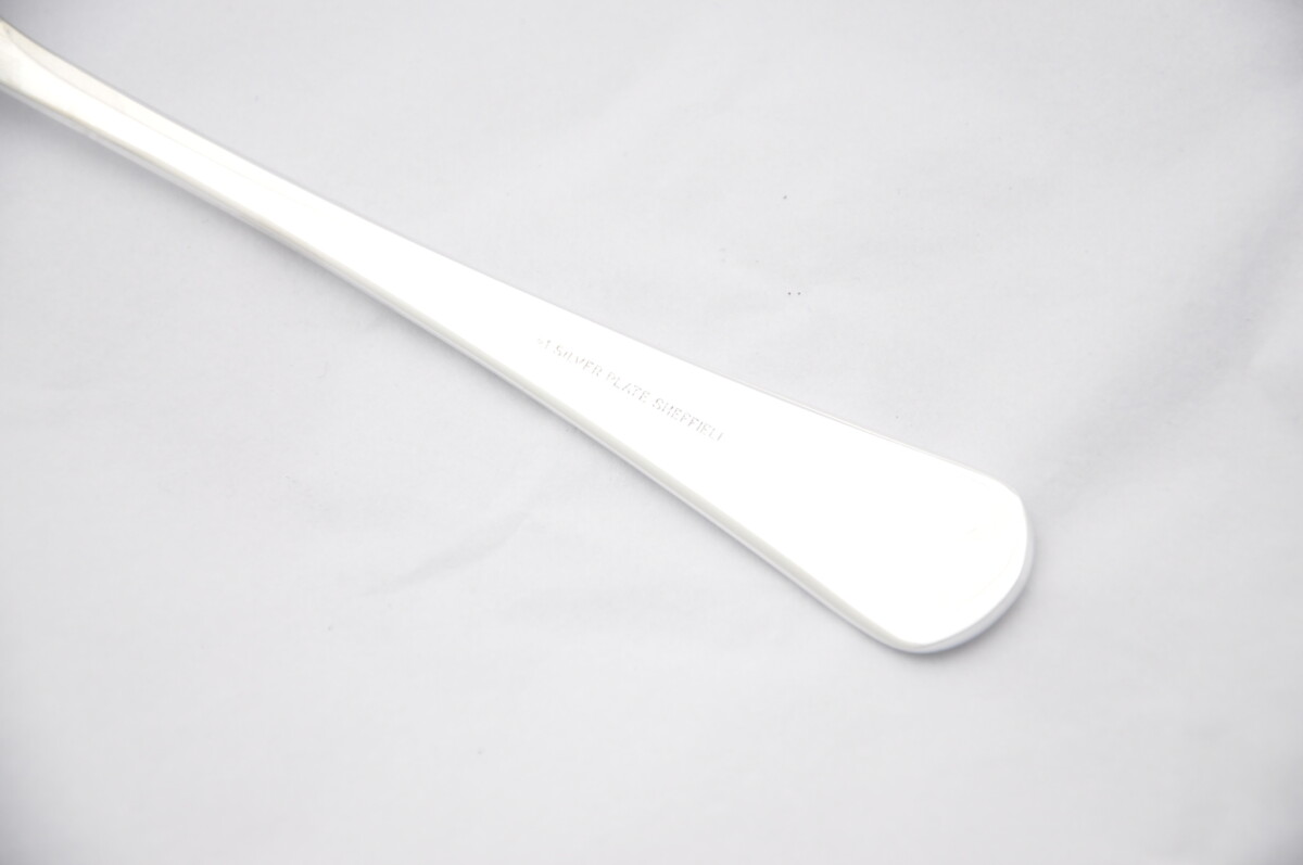 Silver Plated Old English Salad Servers Gift Boxed - Image 3