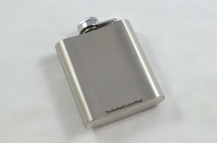 Handmade Stainless Steel Medium Hip Flask 3 oz With Funnel - Image 3