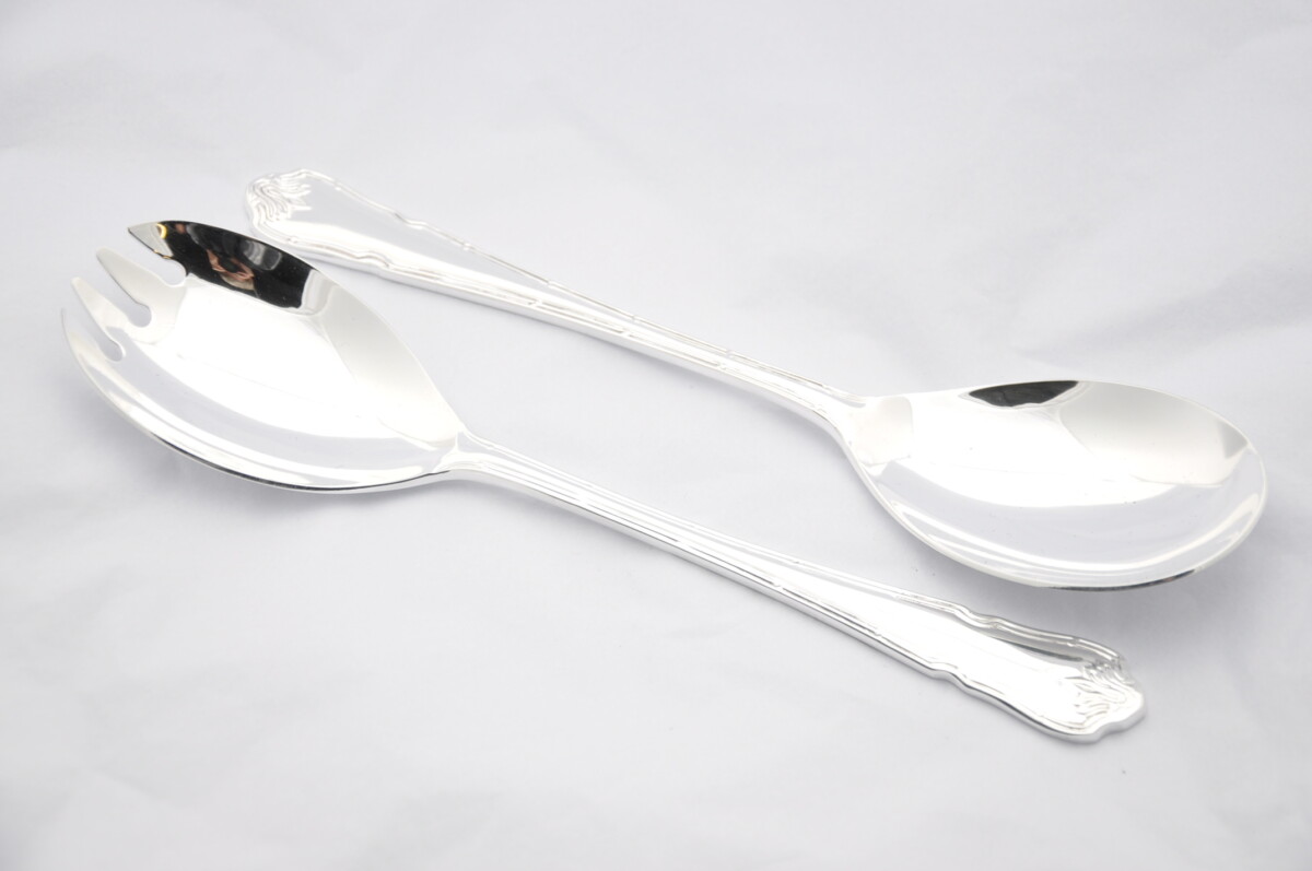Silver Plated Dubarry Salad Servers Gift Boxed