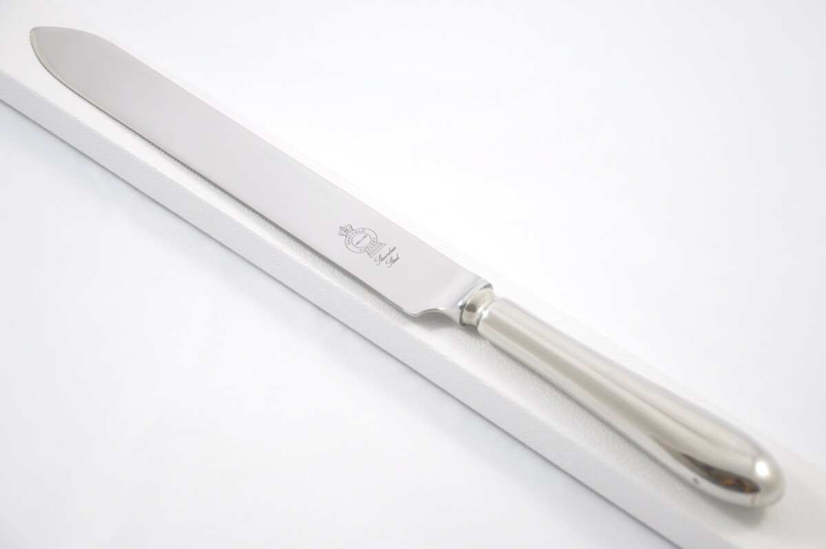 Old English Pattern Stainless Steel Wedding Cake Knife Gift Boxed