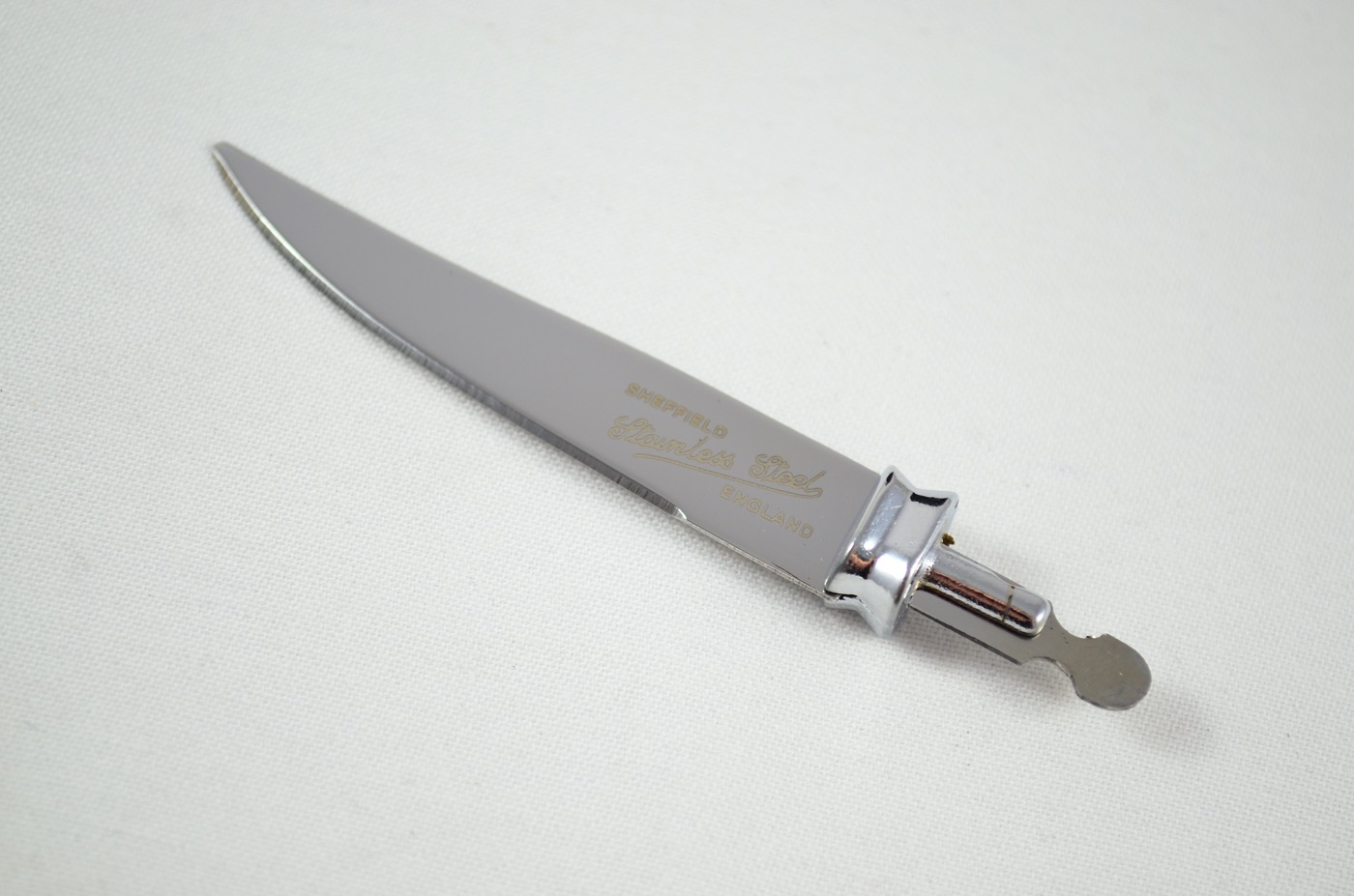 Stamped Sheffield Made Stainless Steel Small Fruit Knife Blade with Bolster