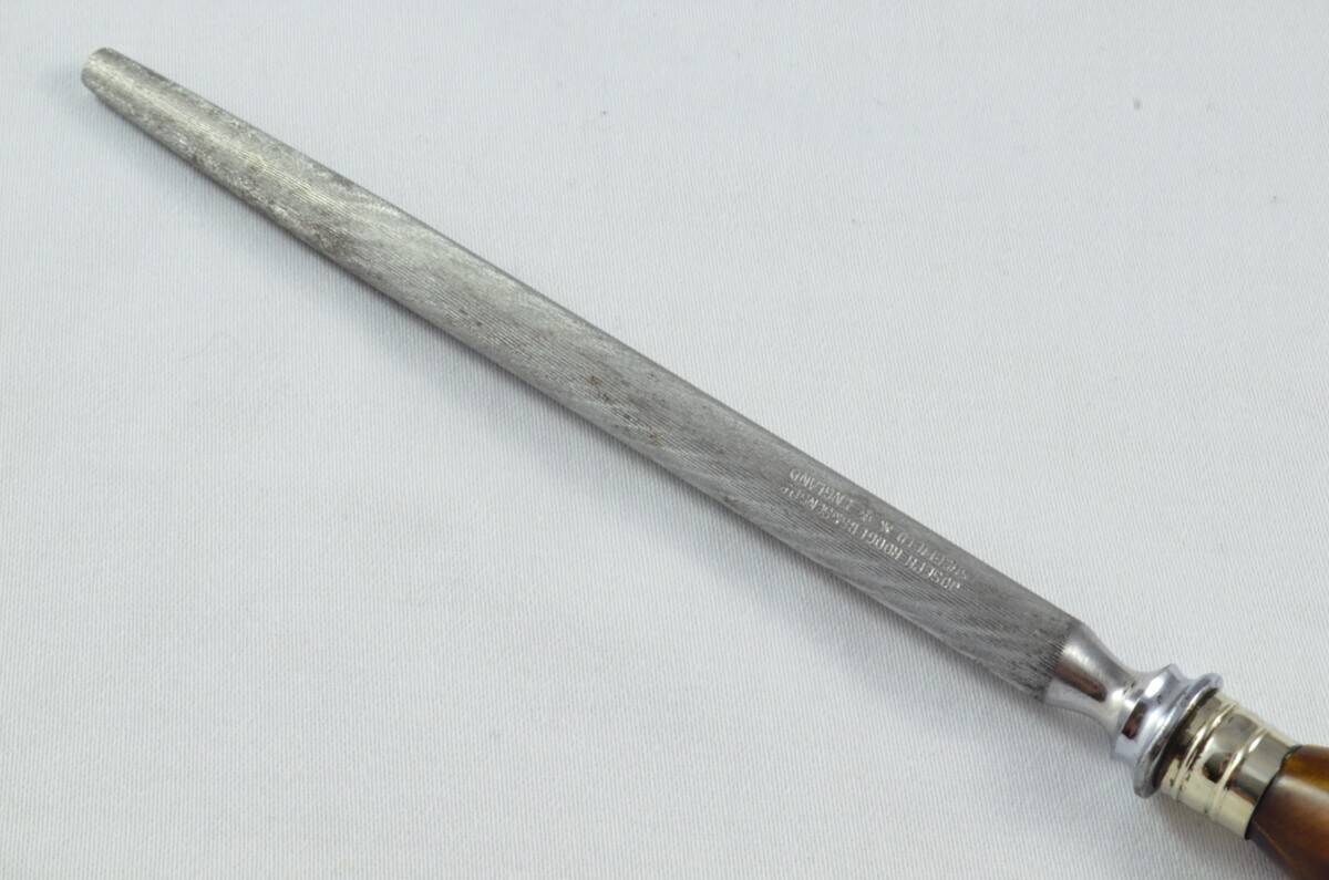 Joseph Rodgers & Sons Sheffield Handmade Stag Antler Horn Handled 3 Piece Carving Set c.1900 - Image 13