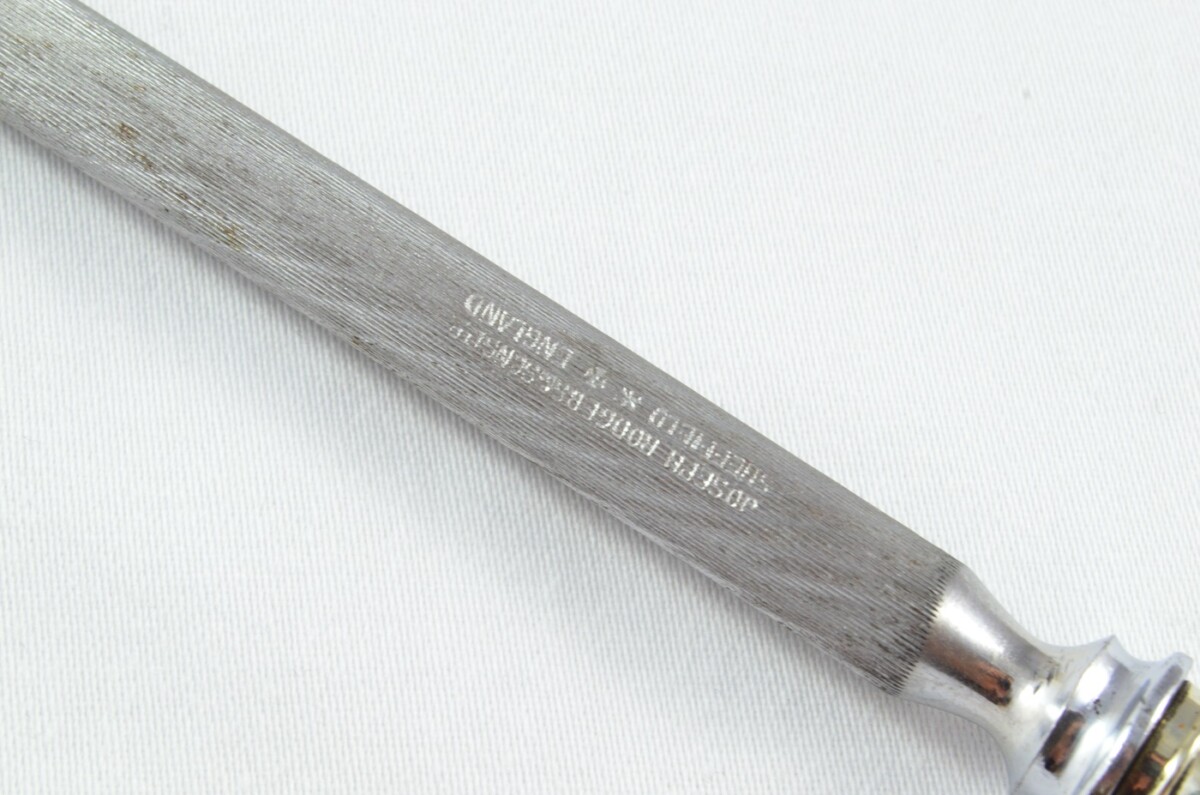 Joseph Rodgers & Sons Sheffield Handmade Stag Antler Horn Handled 3 Piece Carving Set c.1900 - Image 14