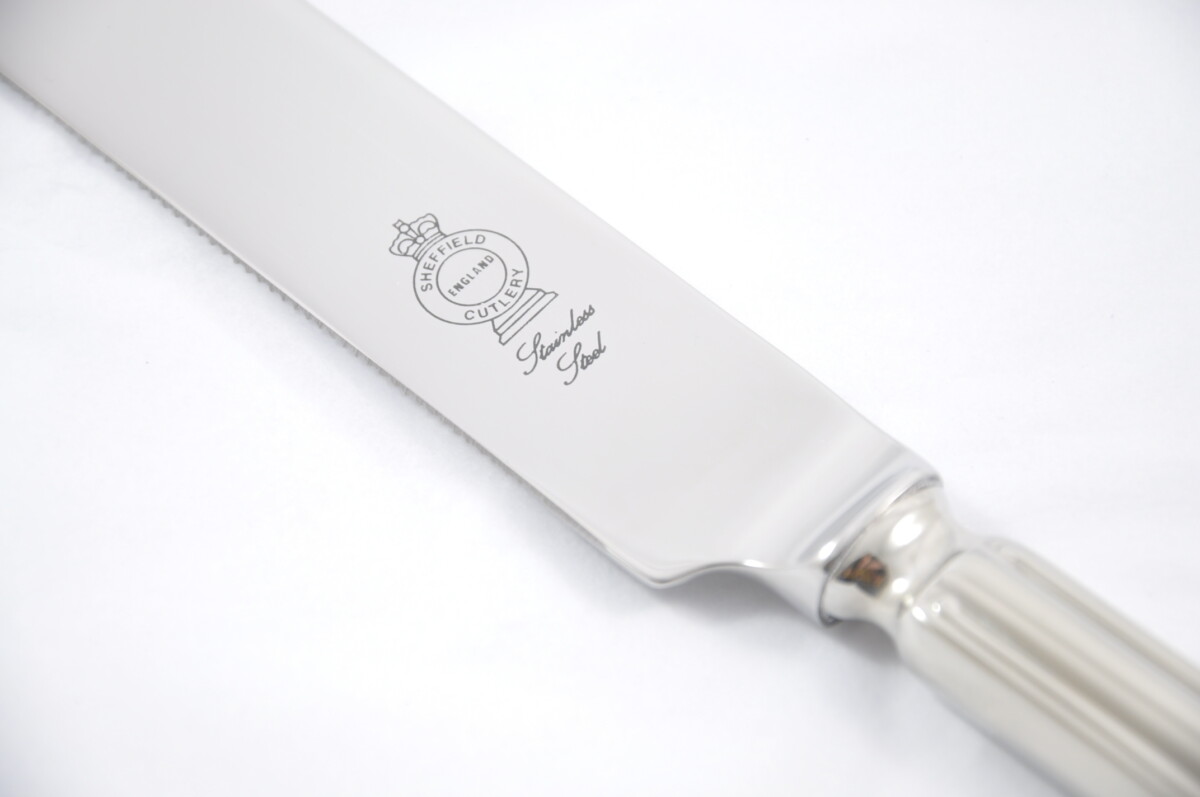 Dubarry Pattern Stainless Steel Wedding Cake Knife Gift Boxed - Image 3