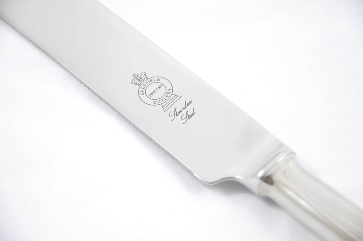 Old English Fiddle Pattern Stainless Steel Wedding Cake Knife Gift Boxed - Image 3