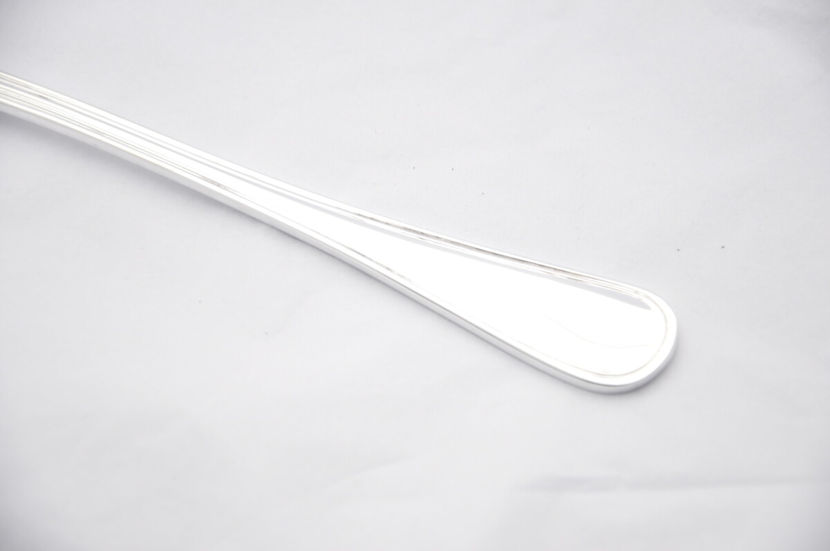 Silver Plated Old English Thread Salad Servers Gift Boxed - Image 2