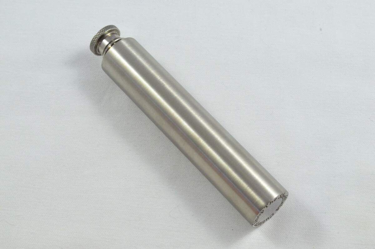 Handmade Stainless Steel Ladies' Hip Flask 2oz With Funnel - Image 2