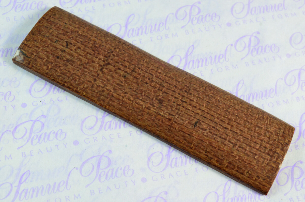 Pair of Coyote Brown Burlap Canvas Micarta Knife Scales Knife Making Parts Micarta Blanks - Image 3