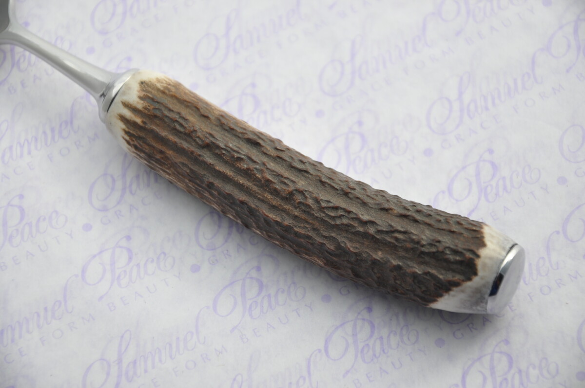 Six New Genuine Stag/Antler Handle Dessert Spoons Boxed Made In Sheffield England - Image 4