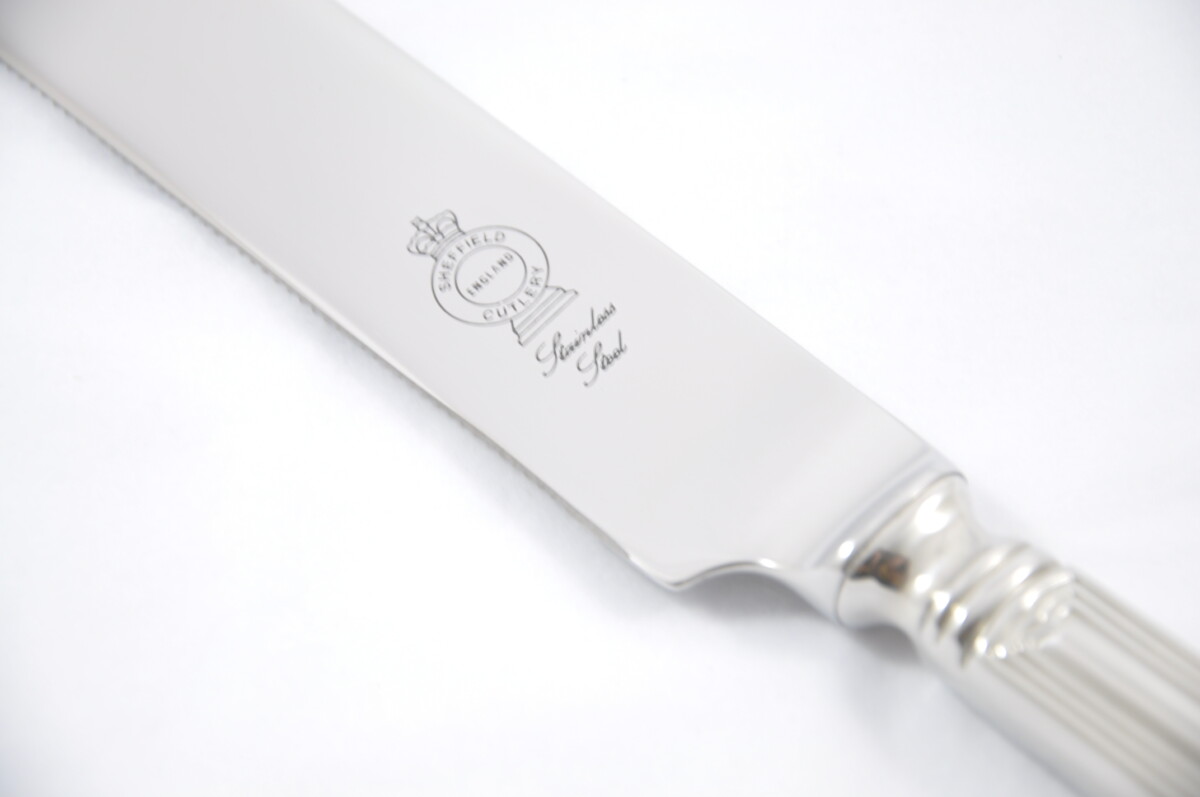 Chester Pattern Stainless Steel Wedding Cake Knife Gift Boxed - Image 3