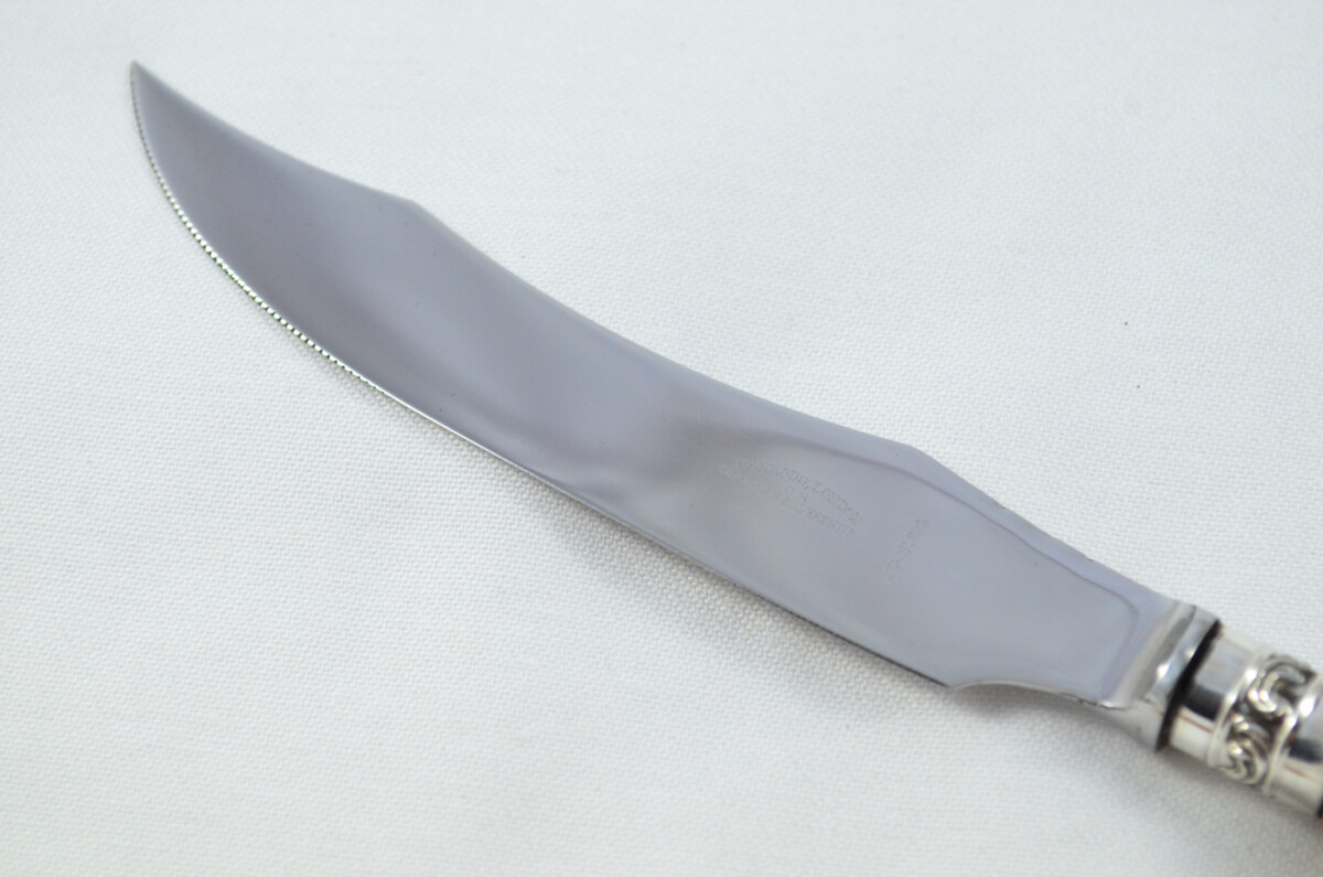Antique HARRODS 6+6 Genuine Stag/Antler Handle Steak Knives & Forks Made in Sheffield England - Image 7