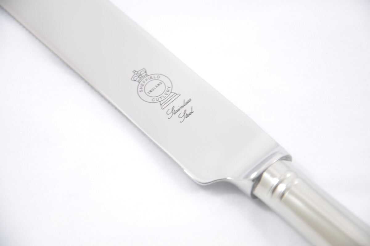 Rattail Pattern Stainless Steel Wedding Cake Knife Gift Boxed - Image 3