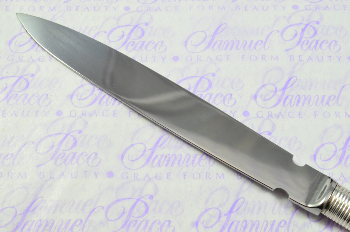 Frank Cobb Mother of Pearl Sheffield Sterling Silver Ferruled Letter Opener Sheffield 1896 Cased - Image 6