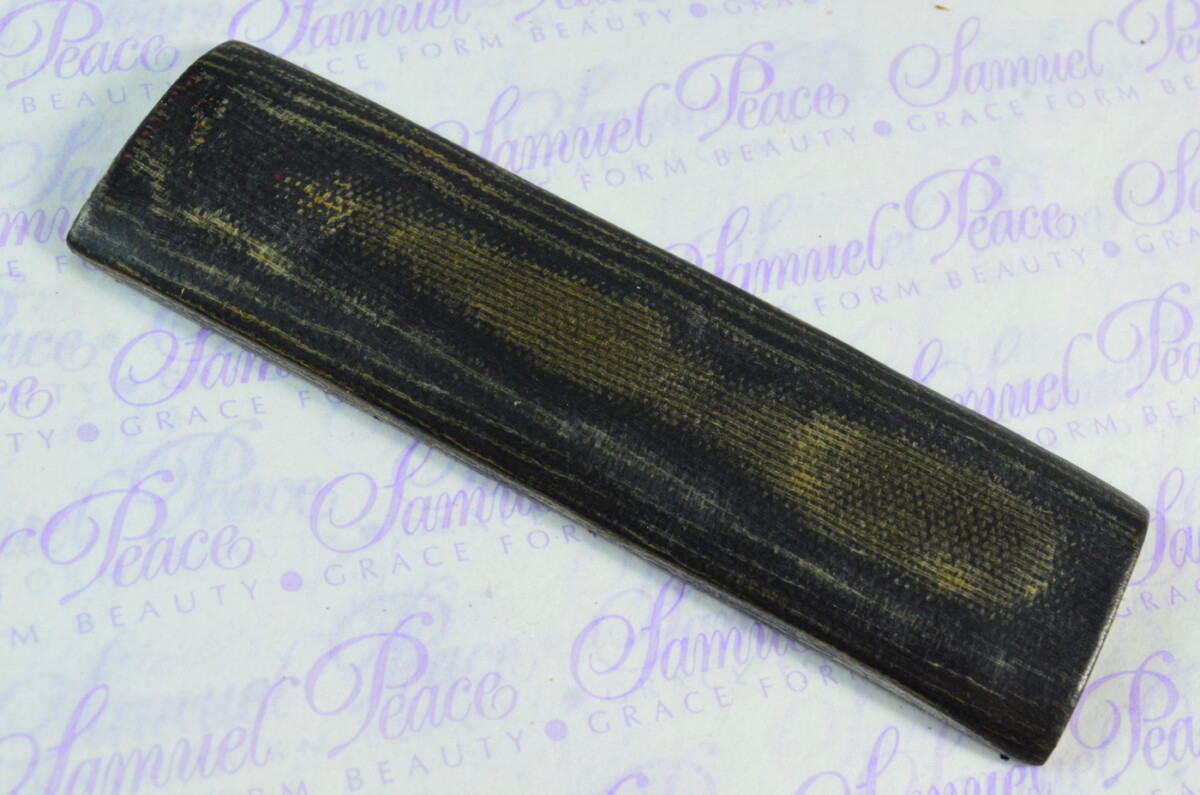 Pair of Black & Yellow Canvas Micarta Knife Scales Knife Making Parts Micarta Blanks - Image 3