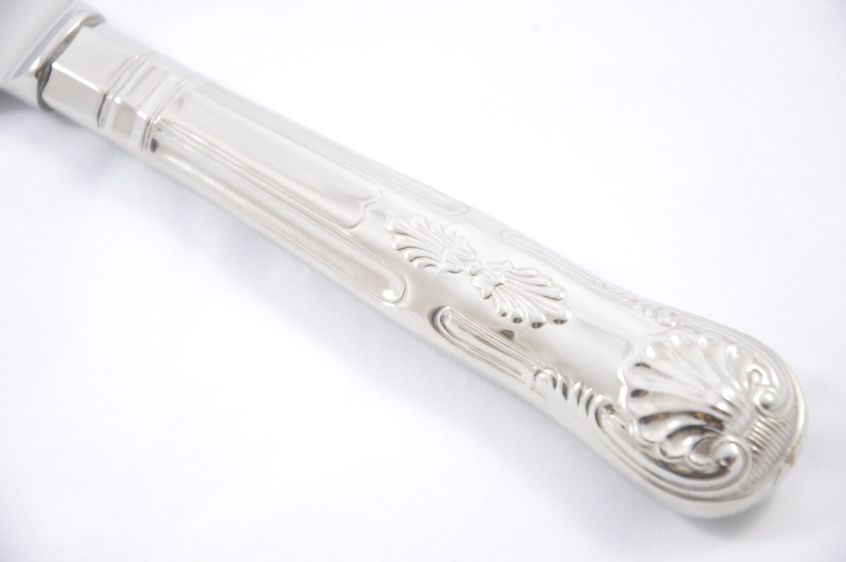 Kings Pattern Stainless Steel Wedding Cake Knife Gift Boxed - Image 2