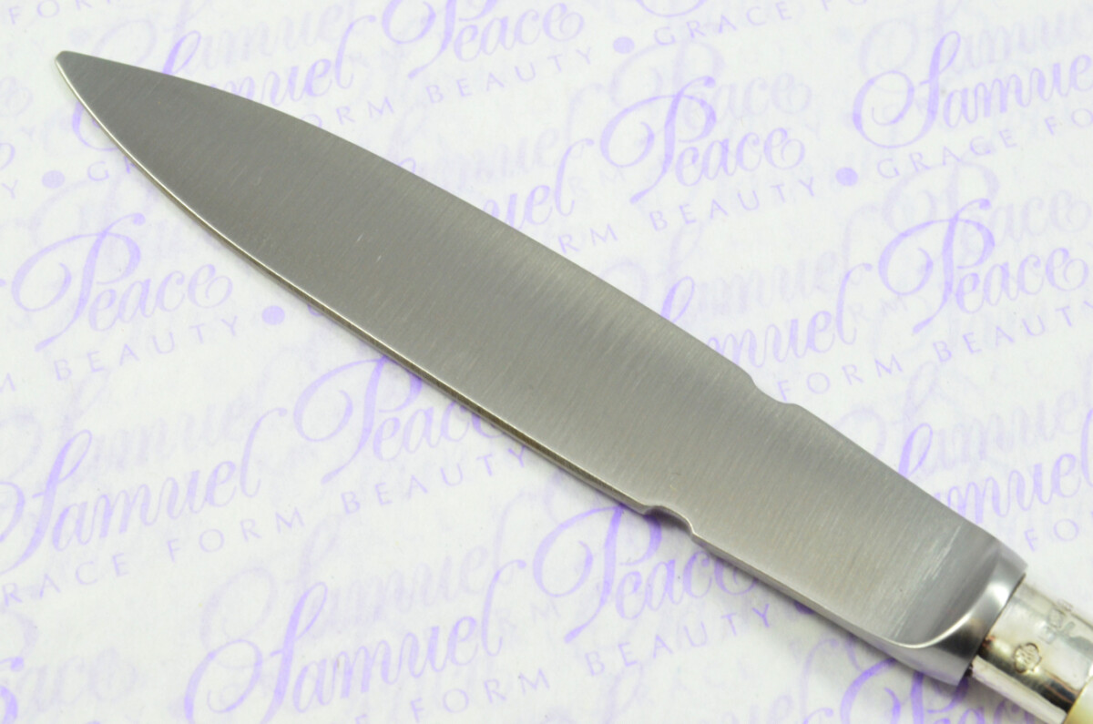 William Hutton & Sons Sheffield Mother of Pearl Sterling Silver Ferruled Letter Opener Sheffield 1910 Cased - Image 6