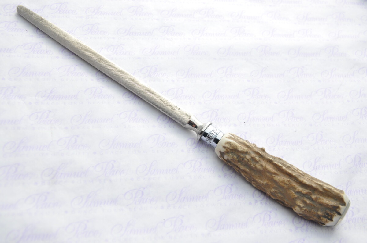 A Genuine Stag/Antler Handle 3 Piece Carving Set Silver Ferrules Cased Made In Sheffield England - Image 6