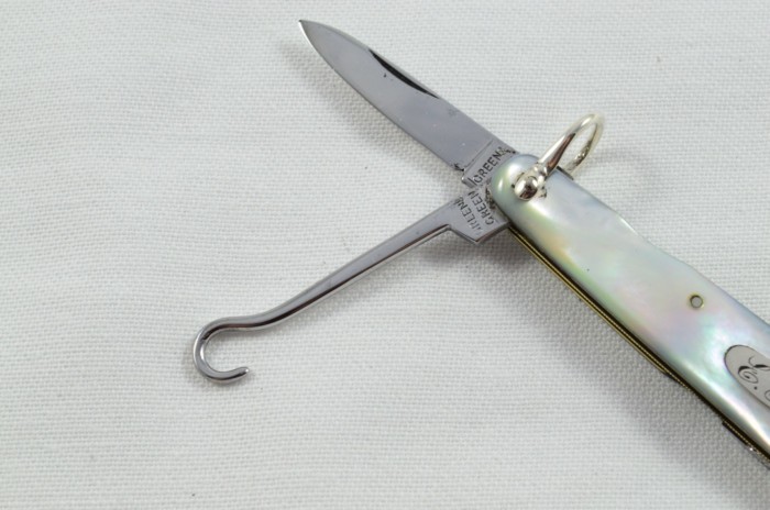 Antique 3 Piece Hand Restored Ladies Mother Of Pearl Pen/Pocket Knife c1960 - Sheffield - Green & Green - Image 5