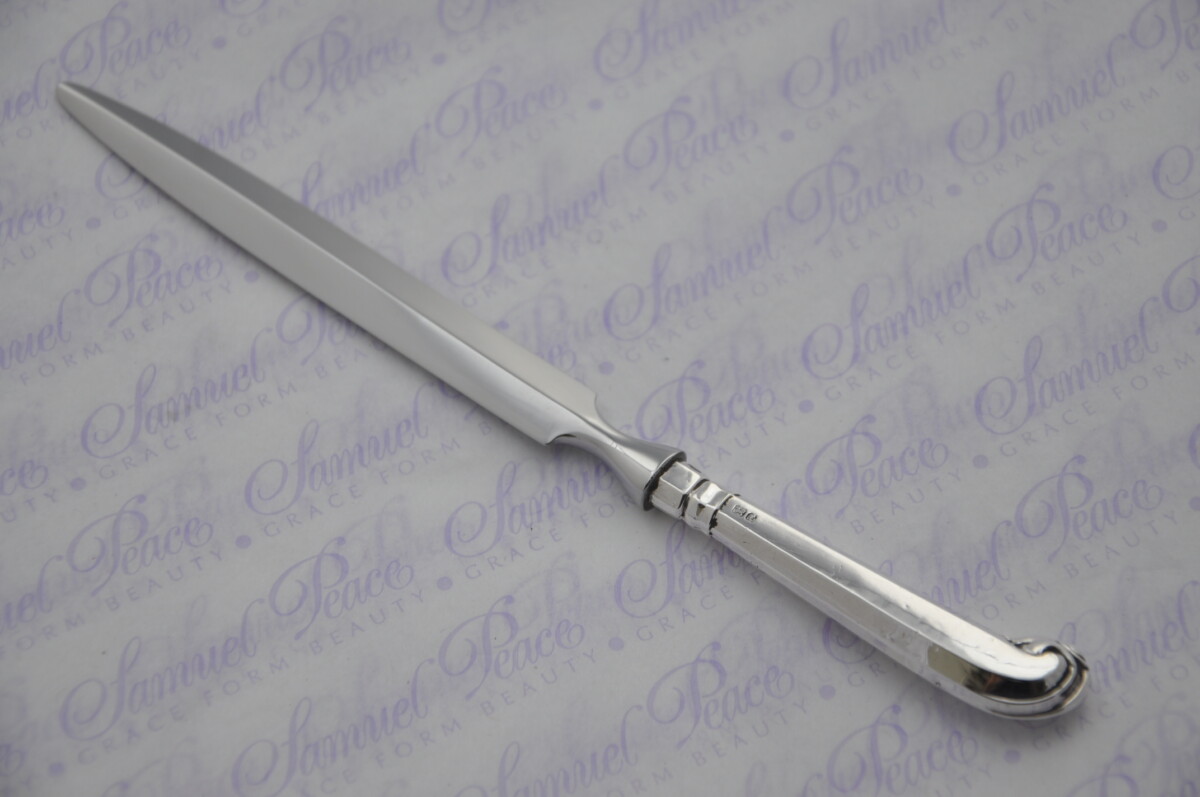 William Yates Fluted Pistol Pattern Sterling Silver Letter Opener Sheffield 1915 - Image 5