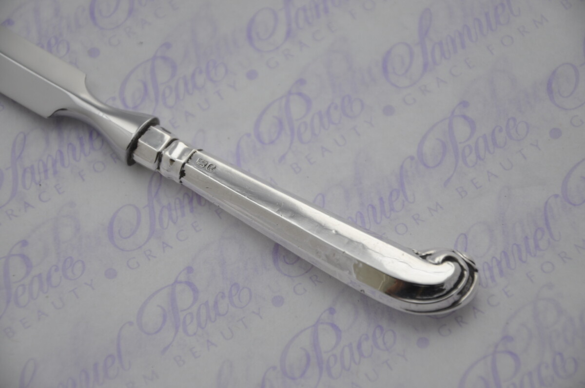 William Yates Fluted Pistol Pattern Sterling Silver Letter Opener Sheffield 1915 - Image 6