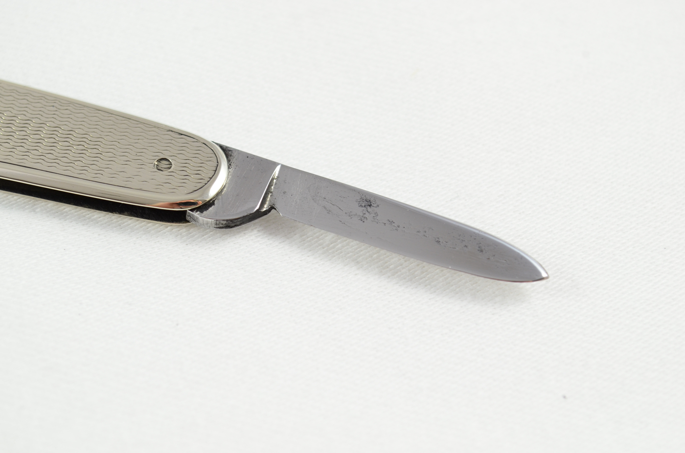 A W&G Boddington Engine Turned Nickel Pocket Pen Knife Sheffield - Image 4