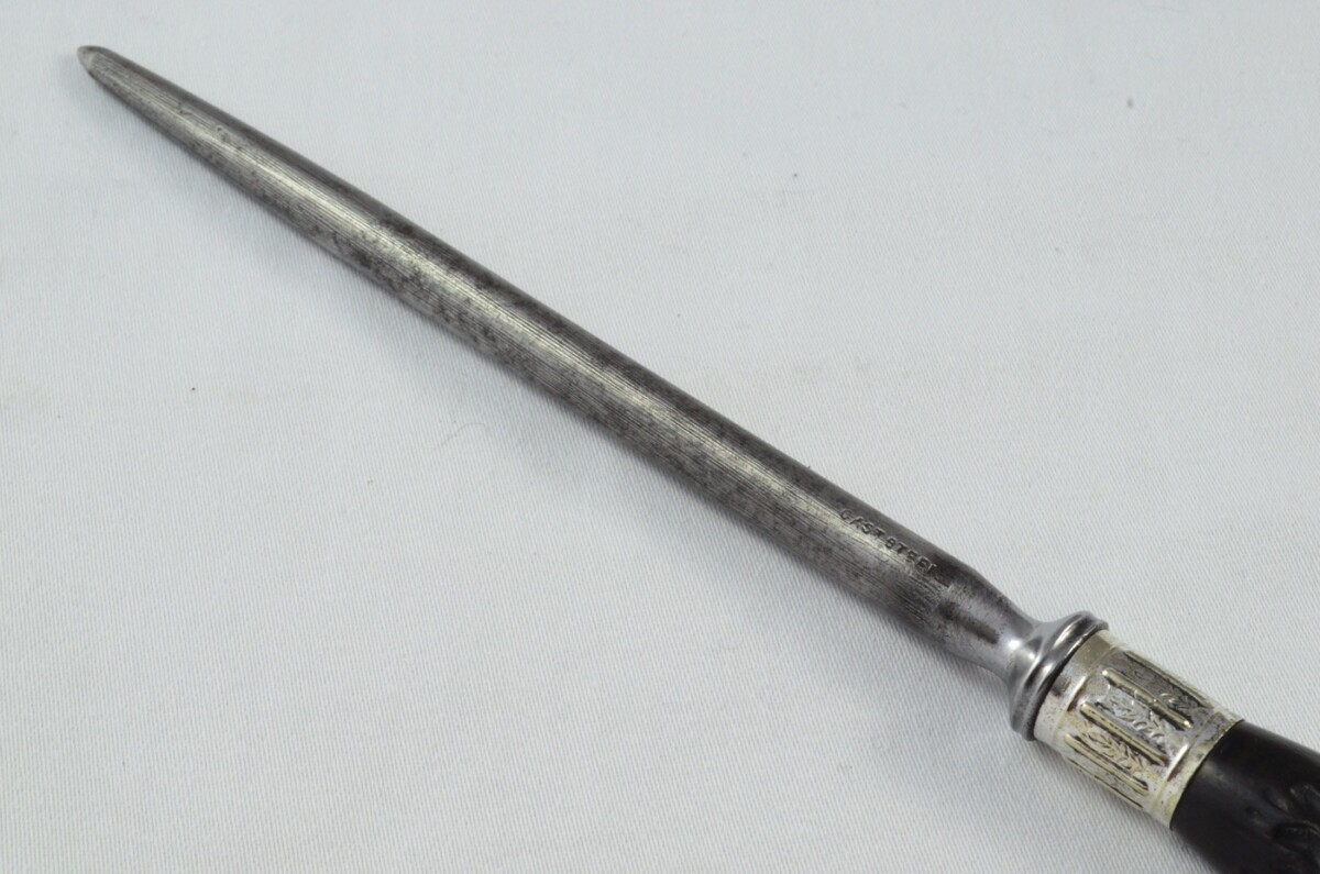 Edward Owen & Co Sheffield Handmade 3 Piece Carving Set c.1890 - Silver Plated Cap & Ferrule - Image 10