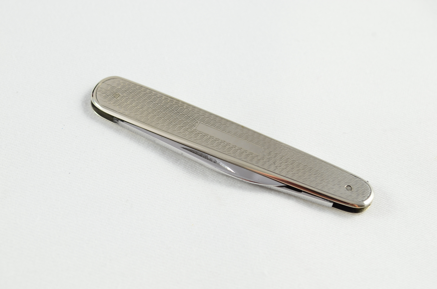A W&G Boddington Engine Turned Nickel Pocket Pen Knife Sheffield - Image 6