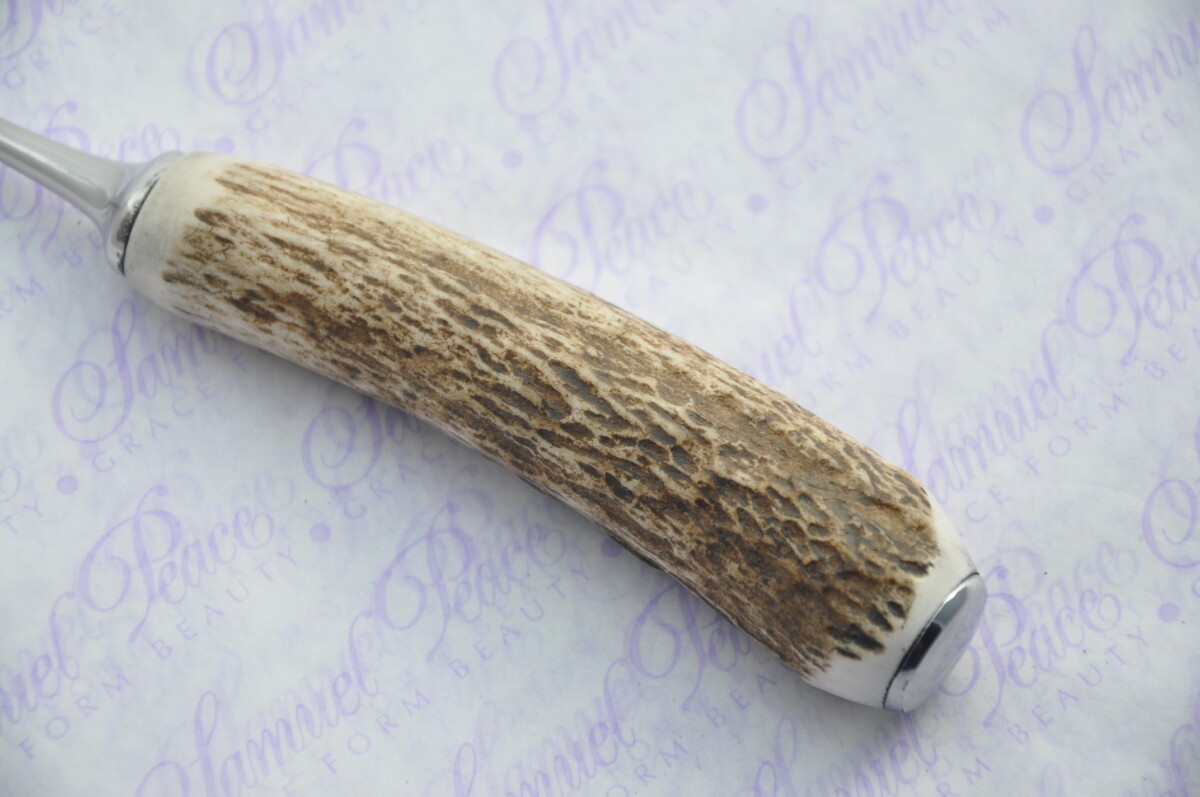 Ten New Genuine Stag/Antler Handle Steak Forks Made Sheffield England - Image 6