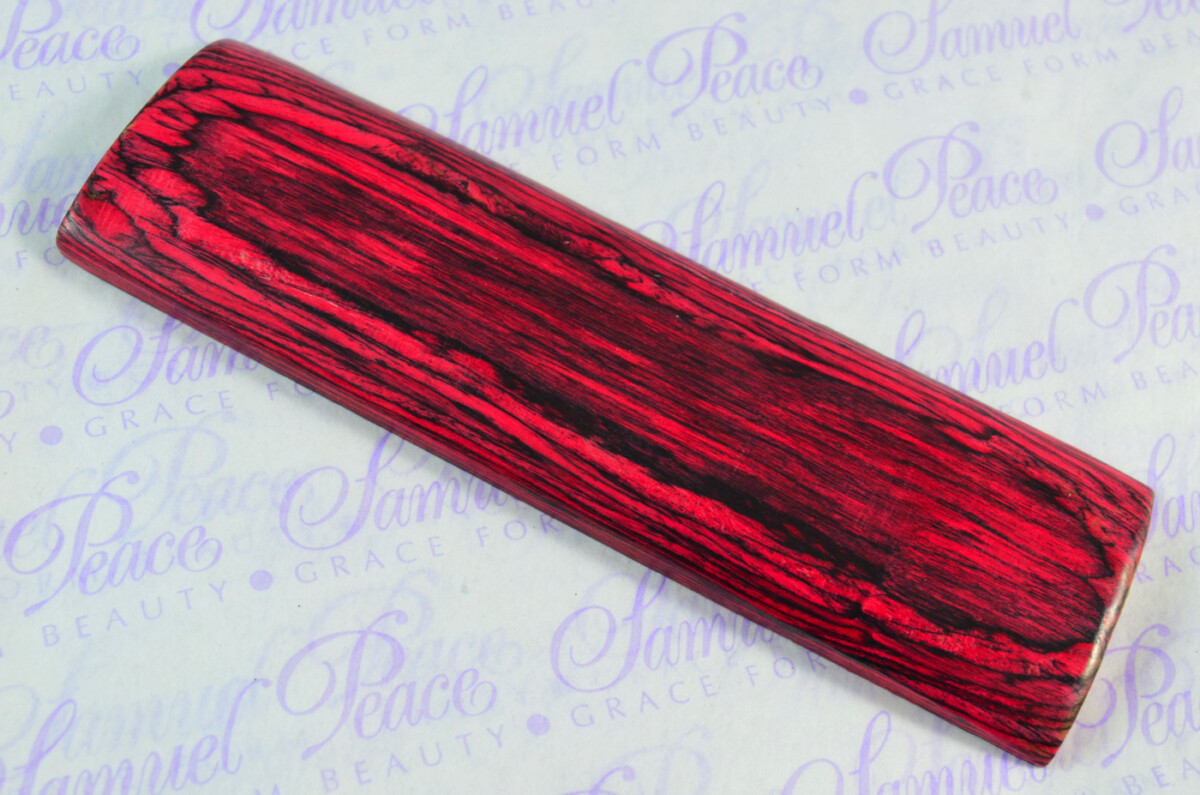 Pair of Pink & Black Laminated Wood Knife Scales Knife Making Parts Wood Blanks - Image 3