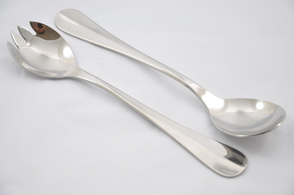 Baguette Pattern Stainless Steel Salad Servers Gift Boxed