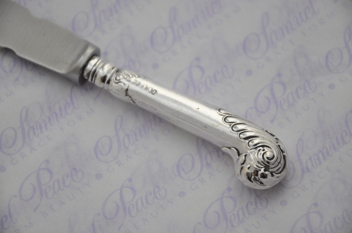 William Yates Fancy Pistol Pattern Sterling Silver Letter Opener Sheffield 1903 - Image 3