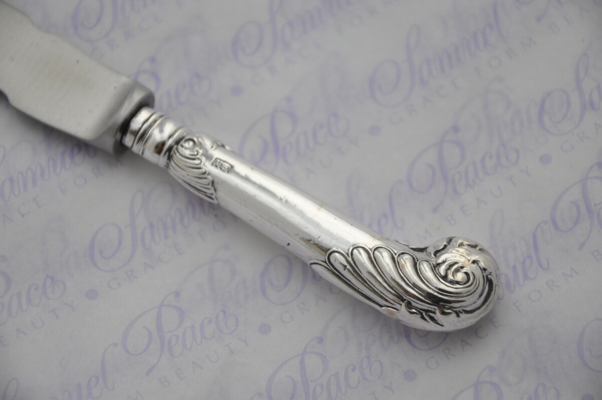 William Yates Fancy Pistol Pattern Sterling Silver Letter Opener Sheffield 1903 - Image 5