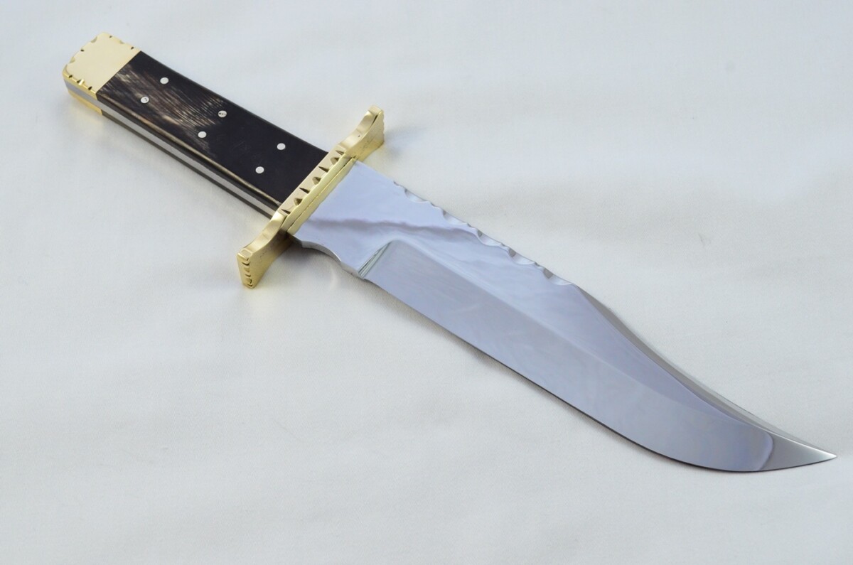 Genuine Authentic A Wright & Sons Scale Tang Water Buffalo 15.5" Bowie Knife Sheffield England - Image 6