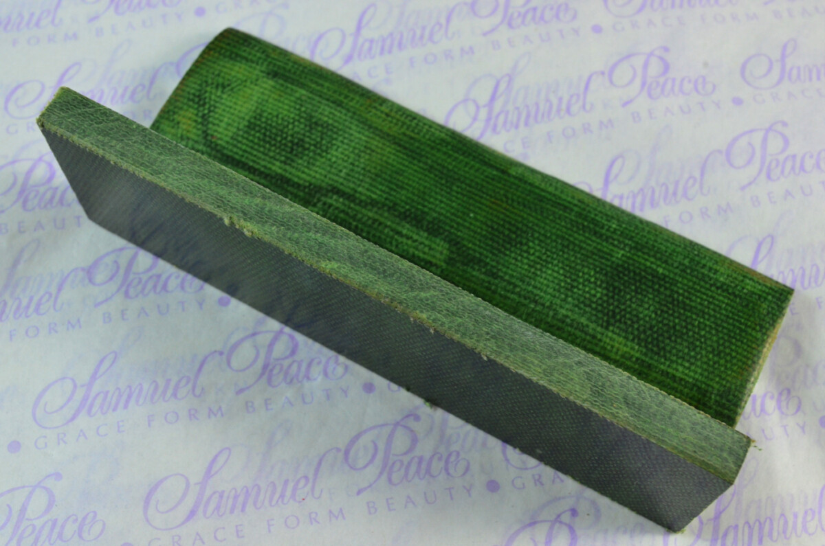 Pair of Lime Green Canvas Micarta Knife Scales Knife Making Parts Micarta Blanks - Image 4