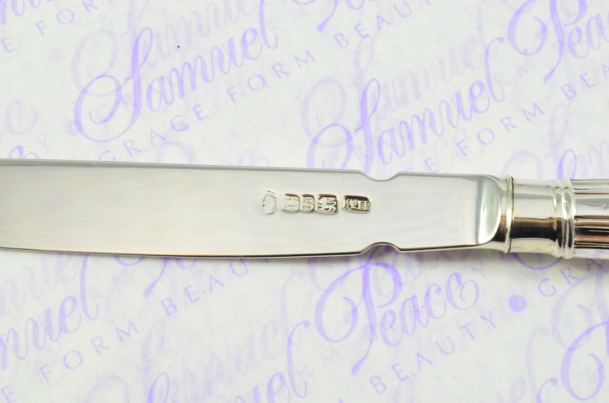 Aaron Hadfield Kings Sheffield Solid Silver Bladed & Handled Silver Letter Opener Sheffield 1838 Cased - Image 7