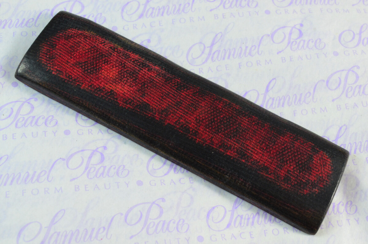 Pair of Red & Black Canvas Micarta Knife Scales Knife Making Parts Micarta Blanks - Image 3