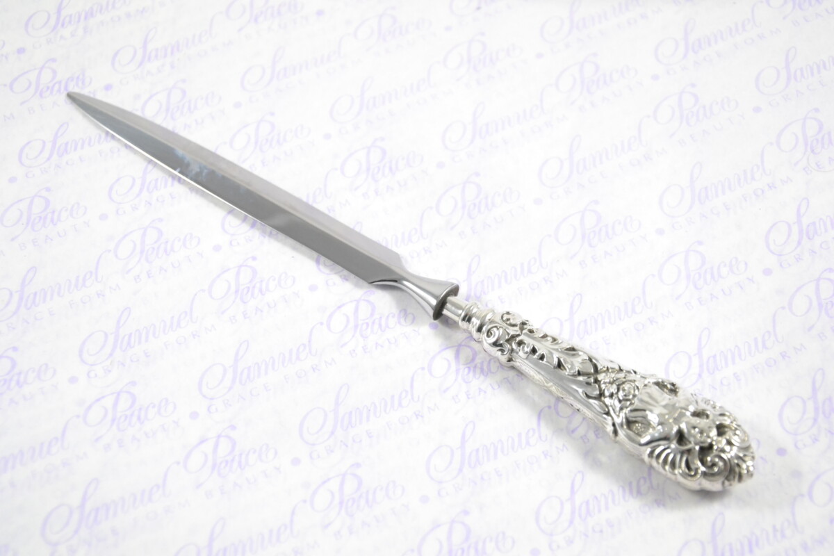 Large Heavy Scroll Pattern Sterling Silver Letter Opener Birmingham 1876 Gift Boxed - Image 2