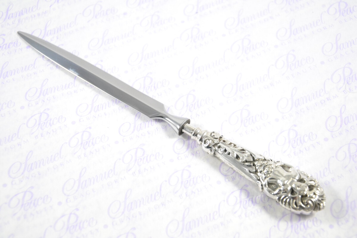 Large Heavy Scroll Pattern Sterling Silver Letter Opener Birmingham 1876 Gift Boxed - Image 5