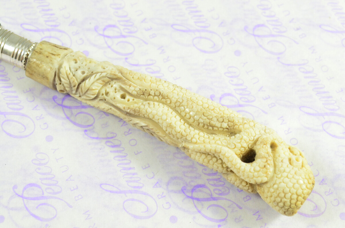 Hand Carved Bespoke Octopus Handled Silver Plated Ferruled Letter Opener Made in Sheffield 2020 - Image 8