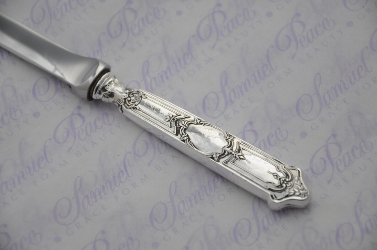 C.W.Fleatcher Ornate Pattern Sterling Silver Letter Opener Sheffield 1912 - Image 4