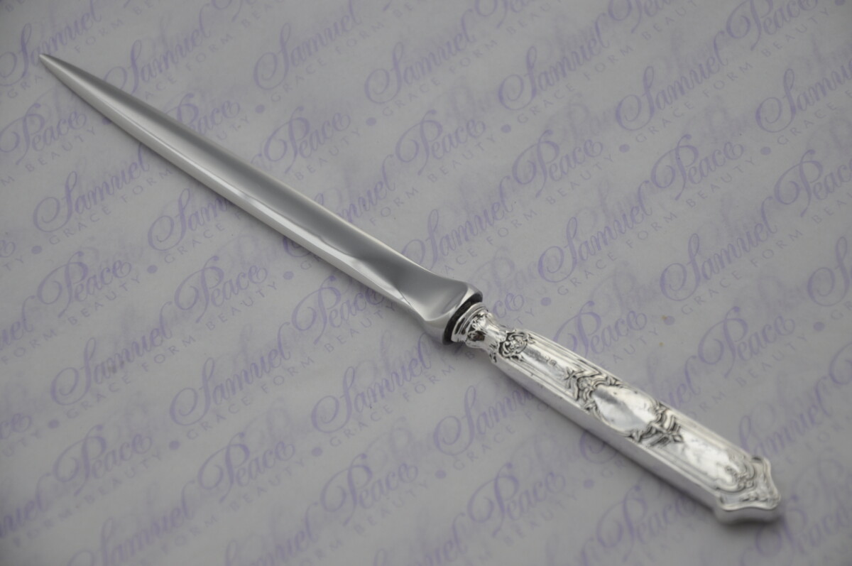 C.W.Fleatcher Ornate Pattern Sterling Silver Letter Opener Sheffield 1912