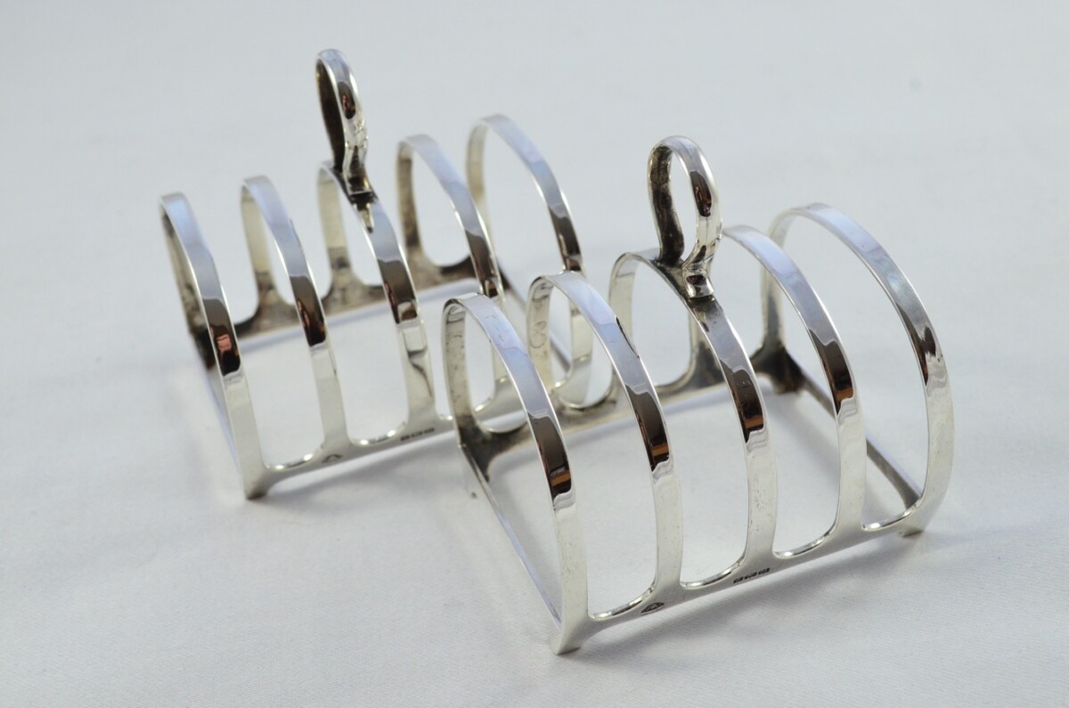 Sterling Silver Hallmarked Toast Racks Made in Birmingham 1936