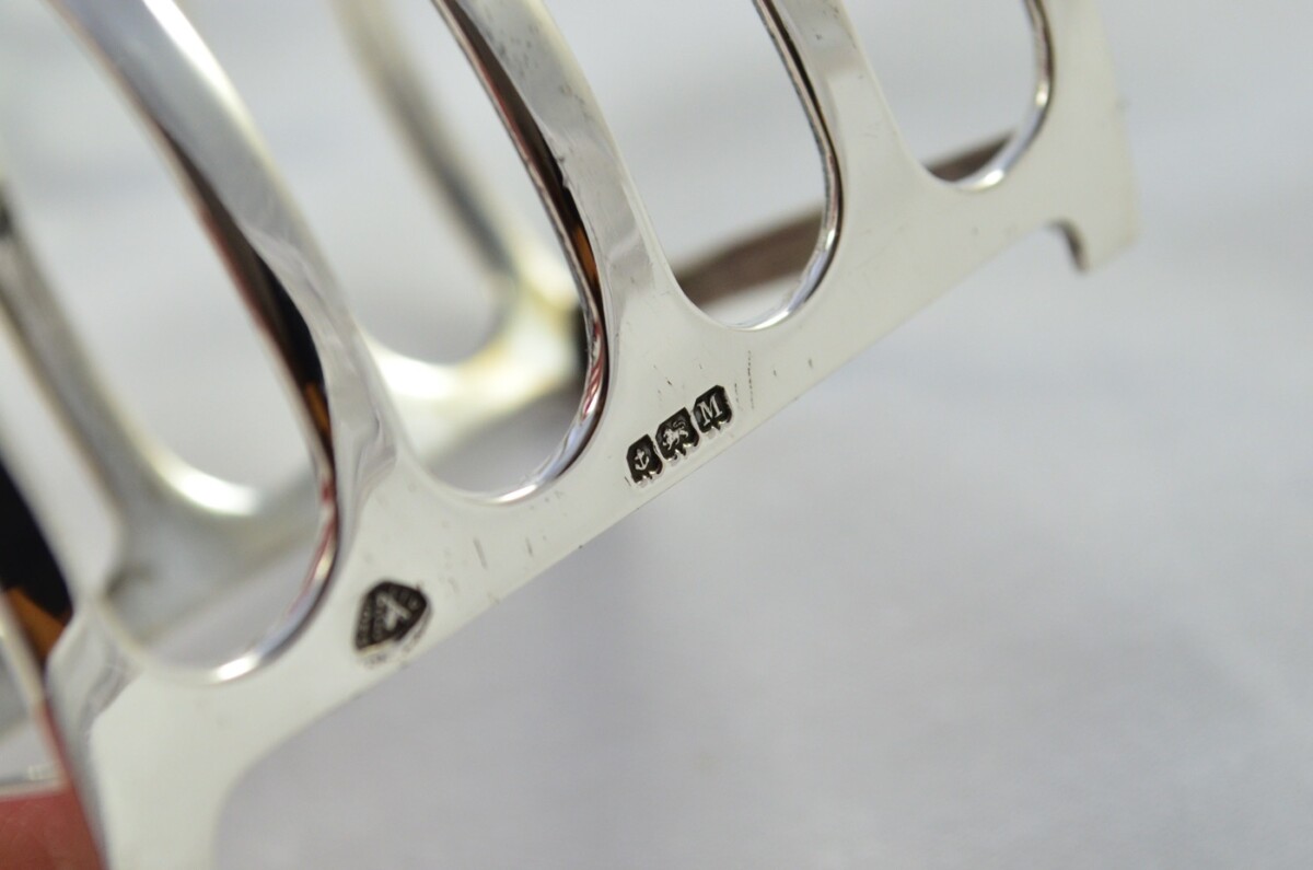 Sterling Silver Hallmarked Toast Racks Made in Birmingham 1936 - Image 2