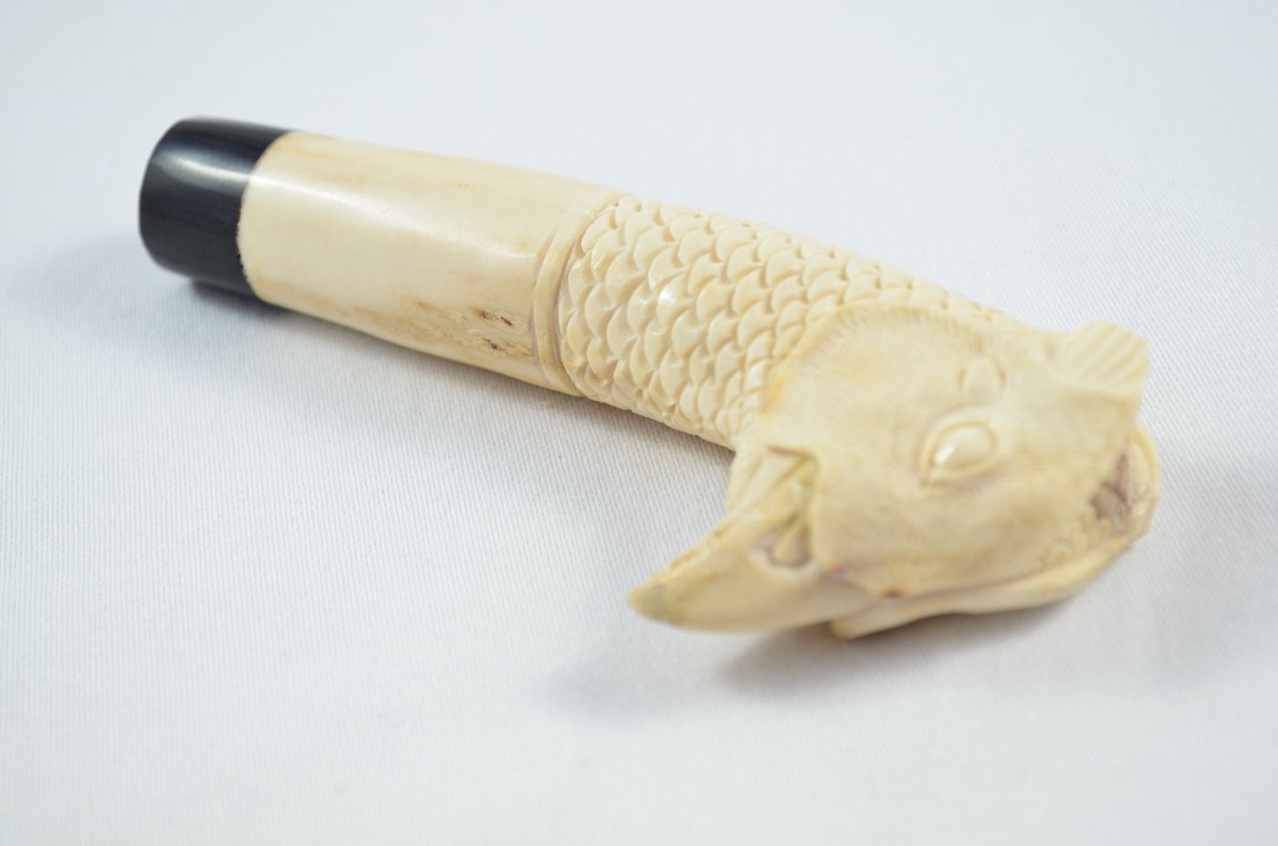 Pheasant Carved Walking Stick Cane Top Handle Stag Antler Horn Made Sheffield England - Image 3